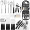 27-teiliges Kochgeschirr-Kit Berglander, Camping-Kochutensilien-Set, Camping-Essentials, kommen mit Camping-Bestecksets, ideal für Outdoor-Kocher, Picknick, Grill