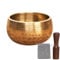 Klangschalen-Set mit Schlägel, 4 cm, herzwärmender Engelsklang, kleine tibetische, handgefertigte tragbare Klangschale für Meditation, Stressabbau, Klangheilung, Yoga-Geschenk