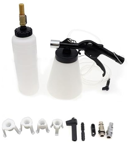 ZHHYGMD Automobile accessories 1Set 1L Capacity Brake Fluid Replacement Tools Car Brake Bleeder Kit Oil Change Pump Oil Change Equipment Kit White High performance