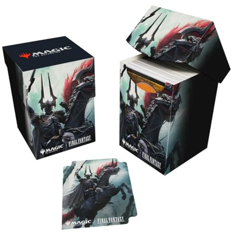 Ultra Pro - Final Fantasy x Universes Beyond Summon Primal Odin 100+ Deck Box for Magic: The Gathering | Trading Card Accessories, Collectible Card Game Gear, Fantasy Gaming Supplies