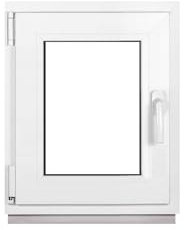 Framex Ventana pequeña para sótano, 45 x 50 cm (450 x 500 mm), 3 compartimentos (32 mm), color blanco
