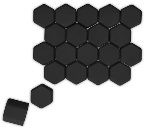 MNBHJGR 20pcs Capuchon d'écrou de Roue, pour Benz A-Class (W176) 2013-2017 Silicone Capuchons d'écrou de Boulon de Roue, Cache-écrous de Pneu hexagonaux,17mm
