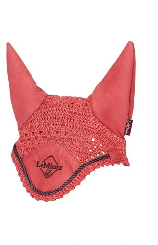LeMieux Hobby Horse Fliegenhaube - Cranberry - Geeignet für Kinder ab 3 Jahren