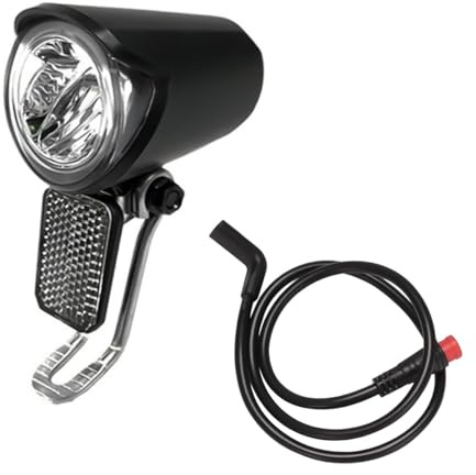 ACOLY Bicycle Headlight Front Bike Light 6V 12V 24V 36V 48V 60V Waterproof Plug 40cm Cable Electric Scooter Night Riding Replacement Light