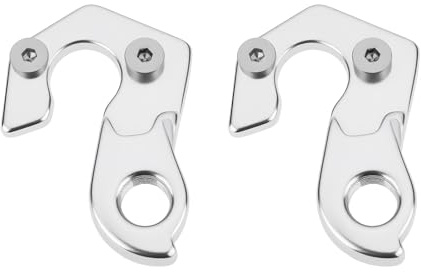 eMagTech Silbernes Fahrrad-Schaltauge mit Schrauben GH-063 aus Aluminiumlegierung Kompatibel mit Rockrider-Fahrrad