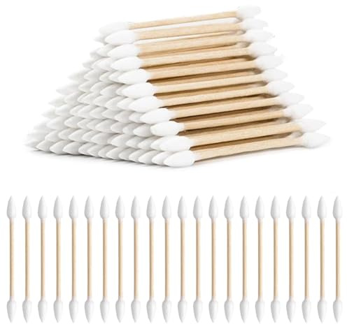 VEOIRXU 300 Piezas Hisopos de Algodón de Limpieza Palillos de Limpieza con Doble Punta Tipped Cleaning Cotton Swabs Cotton Sticks para Maquillaje Cuidado de Oídos Herramienta Cosmética