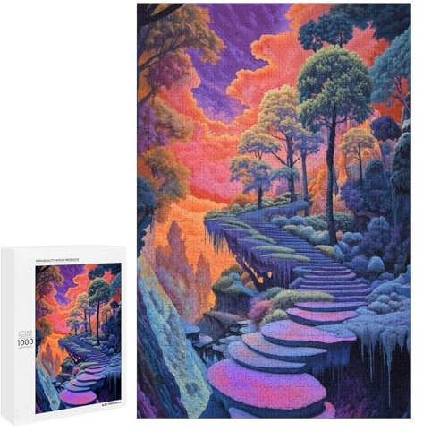 Puzzles Für Erwachsene 1000 PCS Puzzles Stairway to Surreal Puzzle Für Erwachsene Spielzeug Wanddekoration Stressabbau Schwierig Und Herausfordernd 1000 PCS