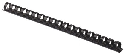 Fellowes Plastikbinderücken (A4, 12 mm, Einzelhandelspackung) 25 Stück schwarz