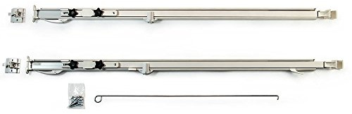 Carefree 961501WHT Fiesta White with Matching White Casting Universal Manual RV Awning Arms Set (68-81 floorline to awning rail)