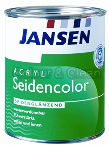 JANSEN Acryl Seidencolor Buntlack PU-verstärkt 750 ml RAL 6005 moosgrün