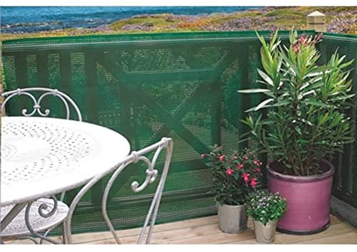 Brise-vue plastique rigide vert 80% occultant 1,5 x 5 m CLOSTA