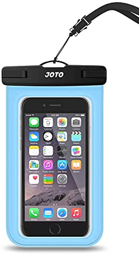 JOTO Waterproof Phone Pouch Cellphone Dry Bag Case for iPhone 15 14 13 12 Pro Max Xs Max XR X 8 7 6S Plus SE, Galaxy S23 S22 S22+ S21 FE up to 7 -Blue