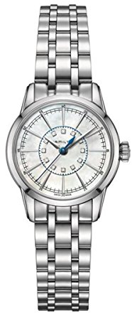 Hamilton Damen Analog Quarz Uhr mit Edelstahl Armband H40311191