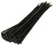 SHATCHI 100pcs-500pcs Black Strong Nylon Plastic Cable Ties Zip Tie Wraps Organizer Self Locking 100mm/200mm/300mm Long, 100pcs