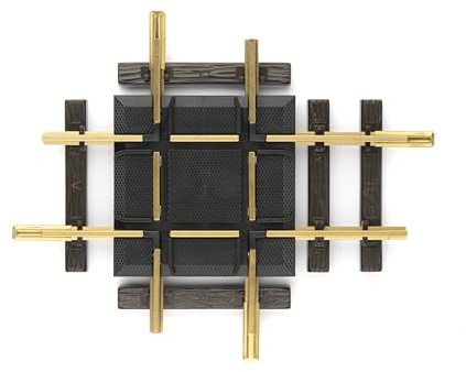 LGB – Kreuzung Radius 90° - 13100, Gleiserweiterung für Gartenbahn, Gleismaterial, Zubehör, Spur G, Maßstab 1:22,5