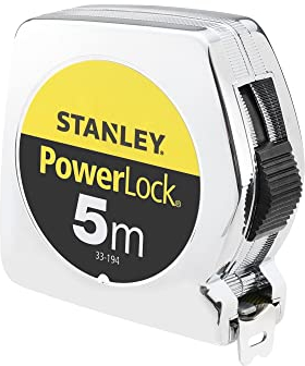 Stanley Bandmass Powerlock Kunststoff 5 m, 1-33-194