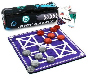 Weiblespiele 06112 Quadtria 'Just Games' aus Neopren mit Spielfiguren aus Acrylglas