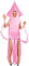 ORION COSTUMES Unisex Rosa Tintenfisch MaskenKostüm