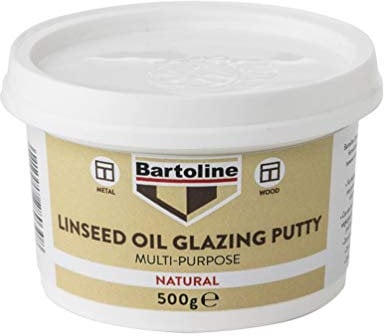 Bartoline Linseed Oil Glazing Putty for Glazing Wood and Metal Frames 500g