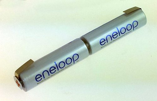 Sanyo Eneloop Akku – Rohling (2S-Stange) Mignon AA 2,4 Volt inkl. Ableiter (Lötfahnen)