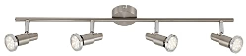 Briloner Leuchten, LED Deckenstrahler, Deckenleuchte, Deckenlampe, LED Strahler, Spots, Wohnzimmerlampe, Deckenspot, Deckenbeleuchtung, Deckenlampe Wohnzimmer-Kinderzimmer-Schlafzimmer, LED Lampe, schwenkbar