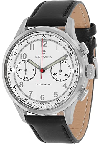 Estura Chronograph Mr. Matchpoint Zeitlose Herrenuhr Made in Germany, Elegante Geschenkidee für Männer, 5050-03