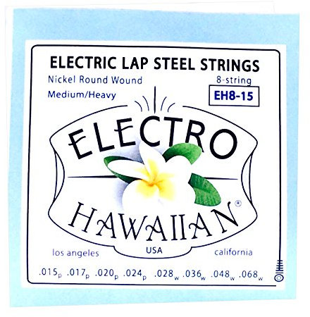 Asher Electro Hawaiian Lap Stahl Saiten Single Set für 8-saitigen