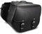 BS-Motoparts Satteltasche für Hyosung Aquila GV 125 Kentucky, Schwarz, 30 Liter, Kunstleder, Wasserabweisend, Verstellbarer Mittelsteg, Sitzmontage, Motorrad