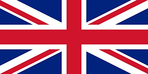 TENNER.LONDON SET OF 5 Union Jack UK Flag Iron on Screen print Fabric Applique machine washable transfer UNITED KINGDOM