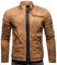 Crone Epic Herren Lederjacke Cleane Basic Leder Jacke in vielen Varianten und Farben (XL, Vintage Braun (Wildleder))