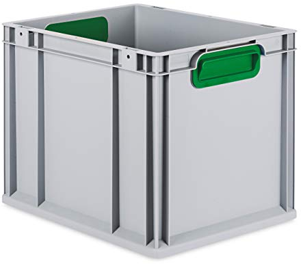 aidB Eurobox, NextGen Color, Griffe grün offen, 400x300x320mm - Einzel