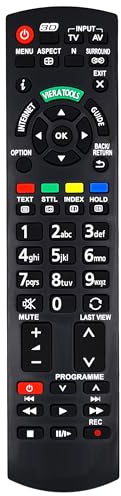 Ersatz Fernbedienung für Panasonic TV TX-L47ET5Y TX-L47ETW5 TX-L47WT50B TX-L50B6 TX-L55DT50B TX-L55ET5