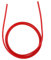 Diyeeni PTFE Schlauch, 1m Teflonschlauch für 3D Drucker, Nozzle Tube Speziell für 1.75mm Verbrauchsmaterialien, 3D-Drucker Zubehör (1.95mm ID / 4.0mm OD)(Rot)