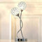 Glamorous Globe-Shaped Sphere 2-Light Clear Glass Crystal Chrome Table Lamp.