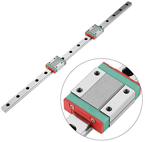1 Stk. 450mm Miniatur Linearschienen mit 2 MGN12B Linear Block, Lager Stahl Gleitführung Schienenführung für DIY 3D Drucker