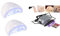 SLS SHOP 2 Lampade unghie uv fornetto unghie nail art 48w 30 led + Fresa per unghie professionale elettrica manicure pedicure 20.000 giri/min