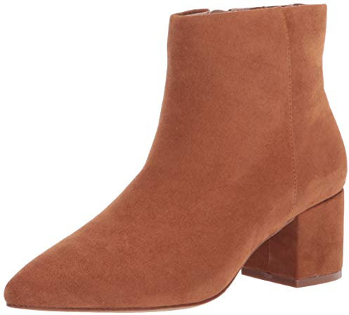 The Drop, Jessi, Stivali da Donna, con Cerniera Laterale e Tacco Largo, Marrone Cognac, 37