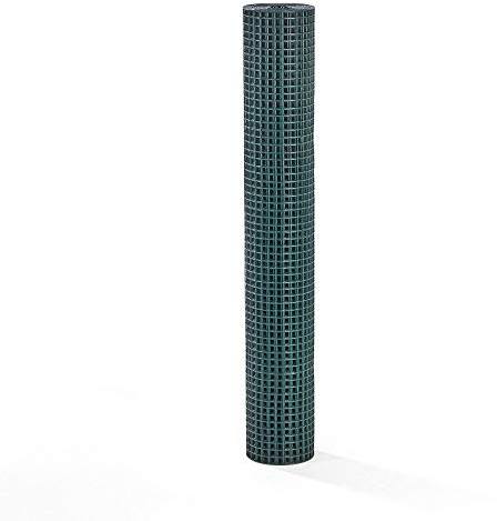 ESTEXO Volierendraht Drahtgitter Maschendraht Schweißgitter Drahtzaun Zaun Draht grün Kaninchendraht Käfigdraht Hasendraht 12 x 12 mm Maschenweite (1 x 10 m)