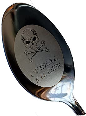 Personalised Dessert Spoon Cereal Killer Personalized Funny Gift - Perfect Cereal Lover Gift