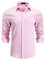 Enlision Chemises pour Hommes Habillées Manches Longues Chemise Casual Regular Fit Chemises Rose M