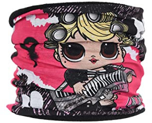 L.O.L. Surprise! Kinder Mädchen Schal Schlauchschal Loop Snood Bandana (Schwarz)