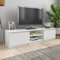 SKM Mobile TV Bianco Lucido 140x40x35,5 cm in Truciolato