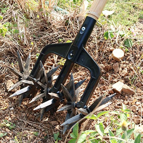 Cultivateur de Jardin, cultivateur à Main Mini râteau, Acier Inoxydable Triple Griffe à la Main à la Main, Outil de Jardinage pour desserrer Le Sol, Le désherbage et la Creuse