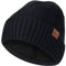 HASAGEI Strickmütze Herren Damen Beanie Mütze Thermo Atmungsaktiv Winter Mütze Weiches Fleecefutter Warm Wintermütze Unisex Cuffed Beanie Hats (Schwarz)