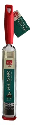 Dexam 12322060 School of Wok Fine Grater for Garlic & Ginger, Stainless Steel, White