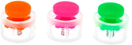 Rico Design itoshii Schmuckverschlüsse 6er Set 14 mm PMMA Eisen Neon