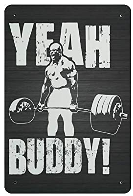 20 x 30 cm Metall-Blechschild Yeah Buddy Vintage-Blech-Poster Metallschild Wanddekoration Landhaus Küche Zuhause Garage Dekor