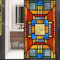 No Glue Classic Pattern Decorative Frosted Glass Door Window Covering - 89x130cm(35x51.2)