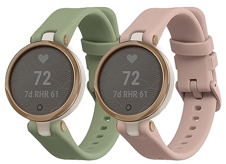 kwmobile 2X Sportarmband kompatibel mit Garmin Lily Sport Armband - Fitnesstracker Band Set aus TPU Silikon