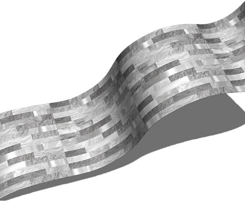 2m Tapetenbordüre,Selbstklebende Bordüre Tapete, PVC wasserdichte Tapete Bordüre Dekoration, Türrahmen Wandkantenschutz Home Wanddekoration for Wohnzimmer Badezimmer Küche Fliesen (Color : E)